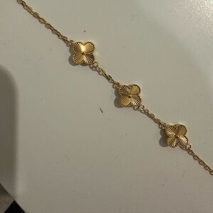 Real Gold | 3 Clover Bracelet - image 1